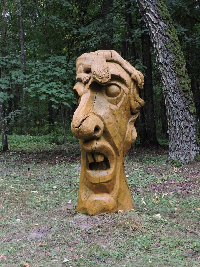 Atnaujinta skulptūra Vaidoto Bačkio „Baimė“. Gražvydo Balčiūnaičio nuotrauka, 2018.